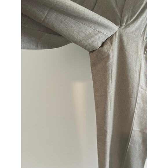 Hickey Freeman Dress Pants Pleated Not Hemmed Light Brown Taupe Size 36 JJ - Picture 5 of 13